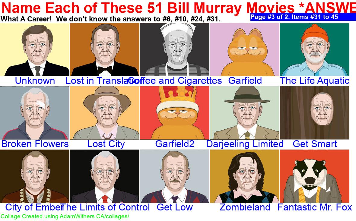 CollageA: guessBillMurray Page 3